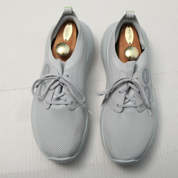 OOFOS Lace Up Shoes Mens Size 13 Gray Recovery Sneakers Low Top Athletic Comfort - Picture 2 of 13